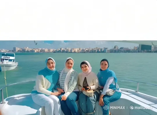 Live2D Boat Scene: Gunfight Amidst Serenity – AI Generated Video | Hailuo AI