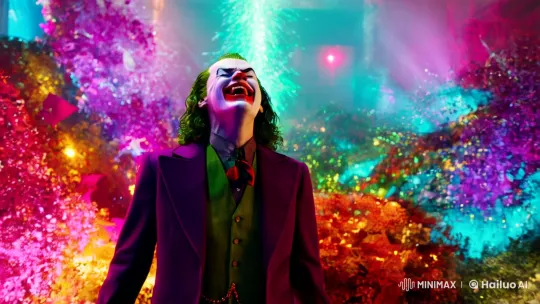 Joker's Maniacal Laugh and Batman's Violent Clash – AI Generated Video | Hailuo AI