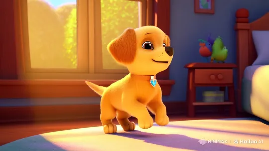 Golden Retriever Puppy's Magical Adventure – AI Generated Video | Hailuo AI