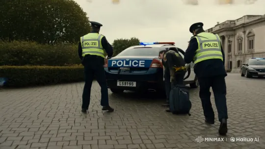 Police Chase Suspect After Bank Robbery – AI Generated Video | Hailuo AI