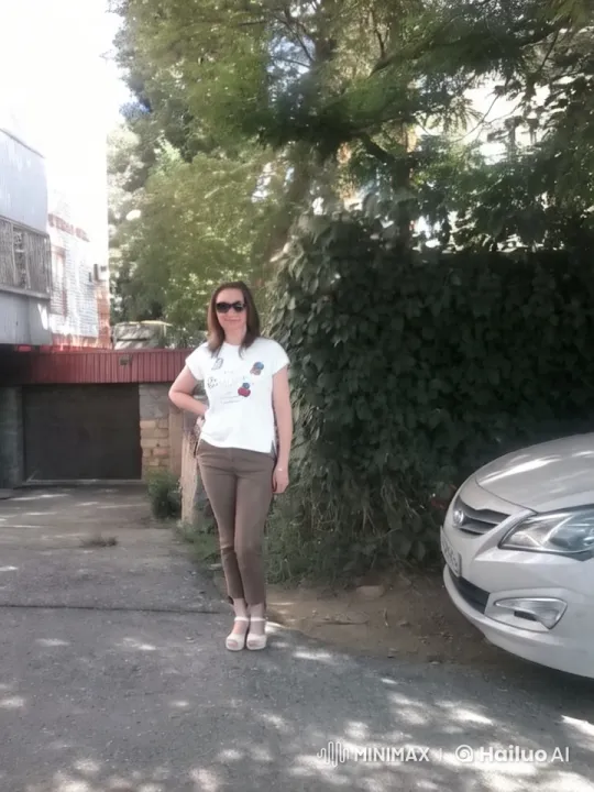 Peaceful Suburb: Woman Embraces Jesus in Serene Setting – AI Generated Video | Hailuo AI