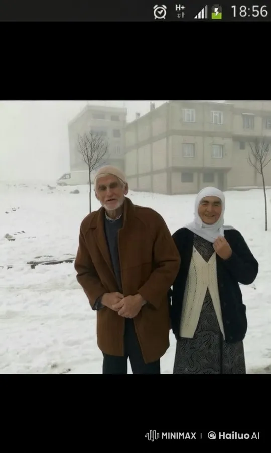 Elderly Couple in Serene Snowy Landscape – AI Generated Video | Hailuo AI