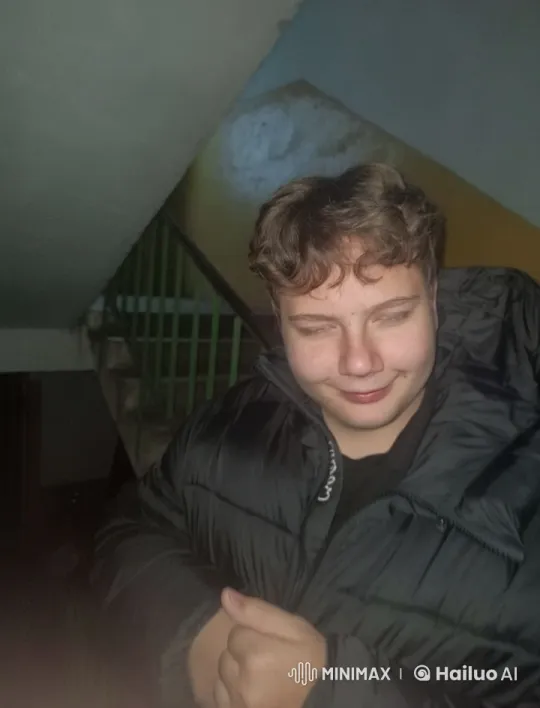 Live2D Animation: Person Smokes Joint in Stairwell – AI Generated Video | Hailuo AI