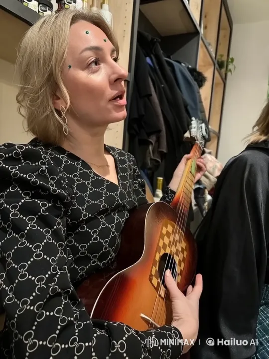 Whimsical Serenity: Person Plays Guitar Amidst Flying Paper Planes – AI Generated Video | Hailuo AI