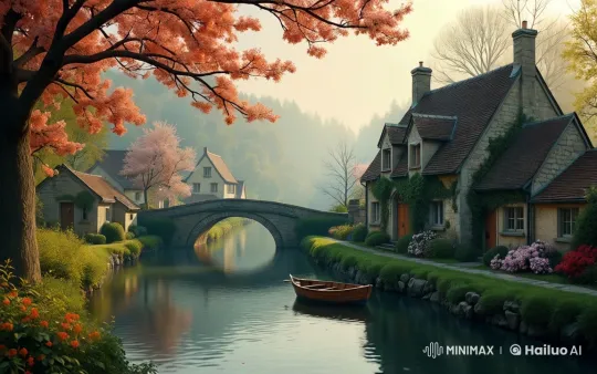Tranquil Countryside Morning in IMAX Cinematic Quality – AI Generated Video | Hailuo AI