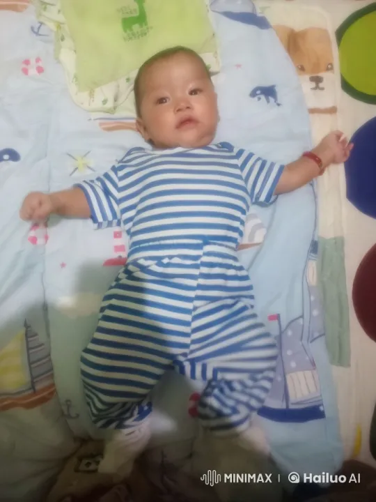 Baby Mimics Kung Fu on Nautical-Themed Blanket – AI Generated Video | Hailuo AI