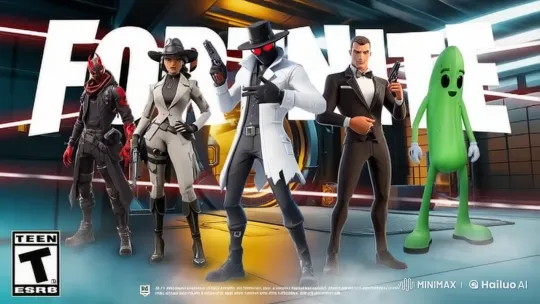 Fortnite Characters Playfully Engage Shrek in Live2D Animation – AI Generated Video | Hailuo AI