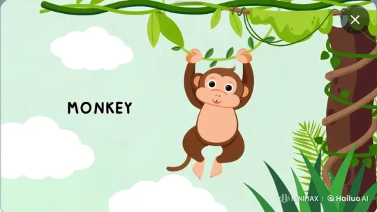 Animated Monkey Captures Whimsical Forest Life – AI Generated Video | Hailuo AI
