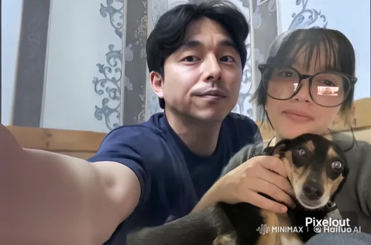 Affectionate Moment: Man Kisses Girl, Dog Rests Between Them – AI Generated Video | Hailuo AI