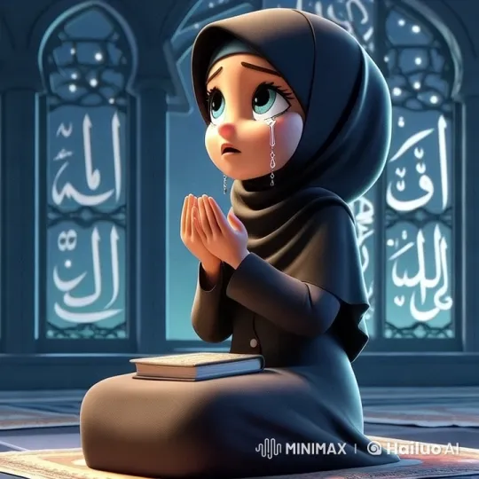 Muslim Woman's Devout Prayer in Serene Mosque – AI Generated Video | Hailuo AI