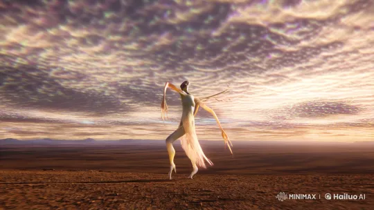 Alien Performs Enchanting Dance in Alien Landscape – AI Generated Video | Hailuo AI