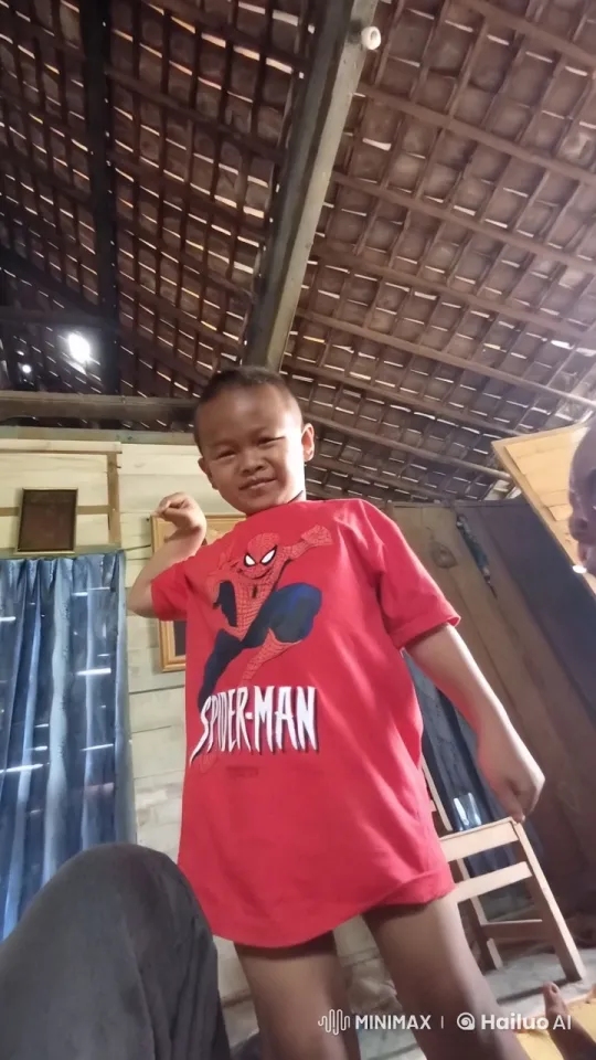 Boy Mimics Kungfu in Spiderman Pose – AI Generated Video | Hailuo AI