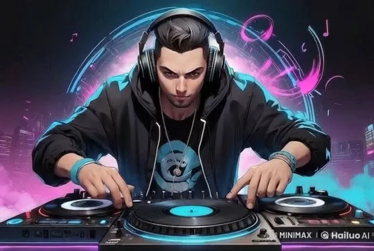 Energetic DJ Performance with Vibrant Visuals – AI Generated Video | Hailuo AI