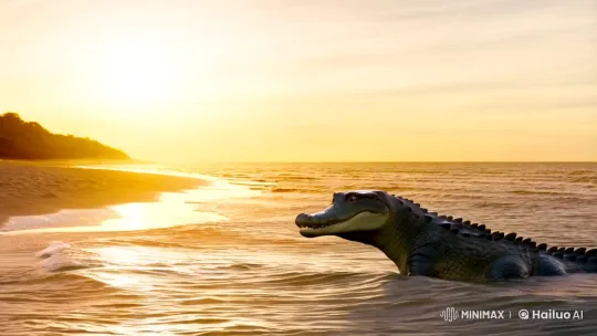 Dolphin and Crocodile: Friendship, Misunderstanding, and True Strength – AI Generated Video | Hailuo AI