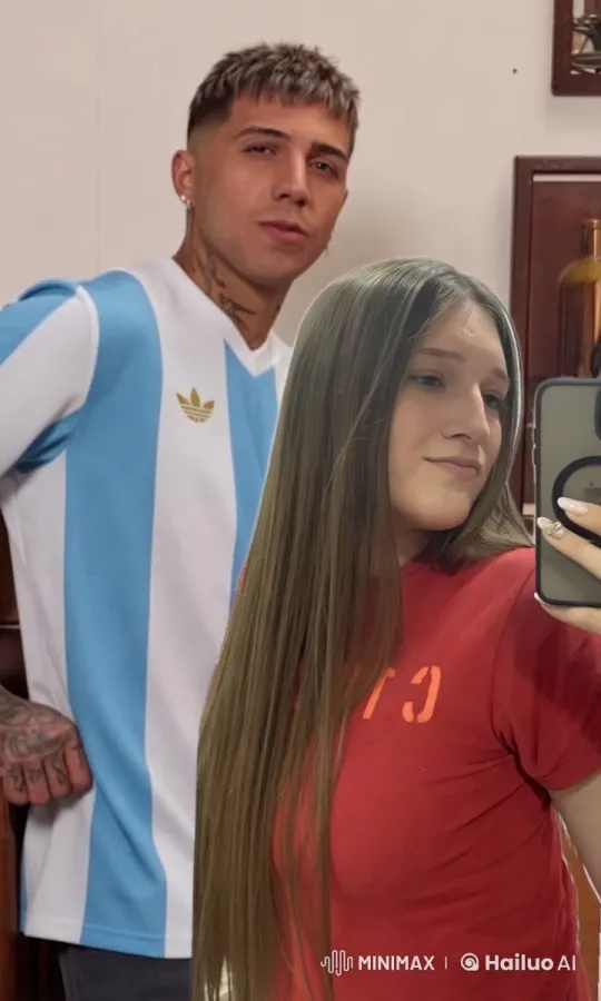 Young Couple Shares Tender Embrace in Cozy Setting – AI Generated Video | Hailuo AI