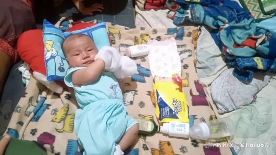 Baby Dancing Joyfully on Colorful Bed – AI Generated Video | Hailuo AI