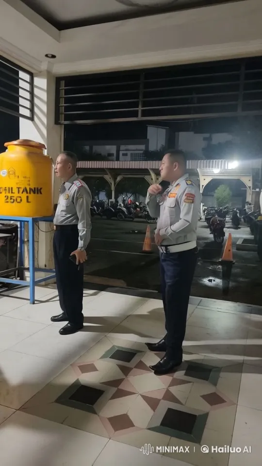 Night-time Martial Arts Display by Uniformed Men – AI Generated Video | Hailuo AI
