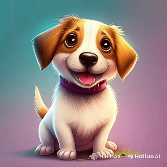 Dog's Sadness Lifted by Affection in Live2D Animation – AI Generated Video | Hailuo AI