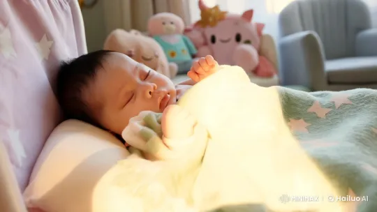 Peaceful Morning in a Serene Nursery – AI Generated Video | Hailuo AI