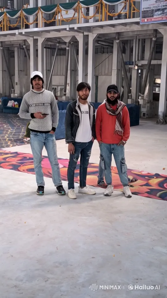 Young Men Embrace in Industrial Setting – AI Generated Video | Hailuo AI