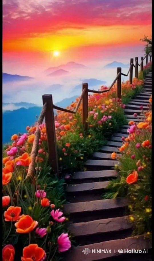 Enchanted Sunset: A Serene Live2D Journey – AI Generated Video | Hailuo AI