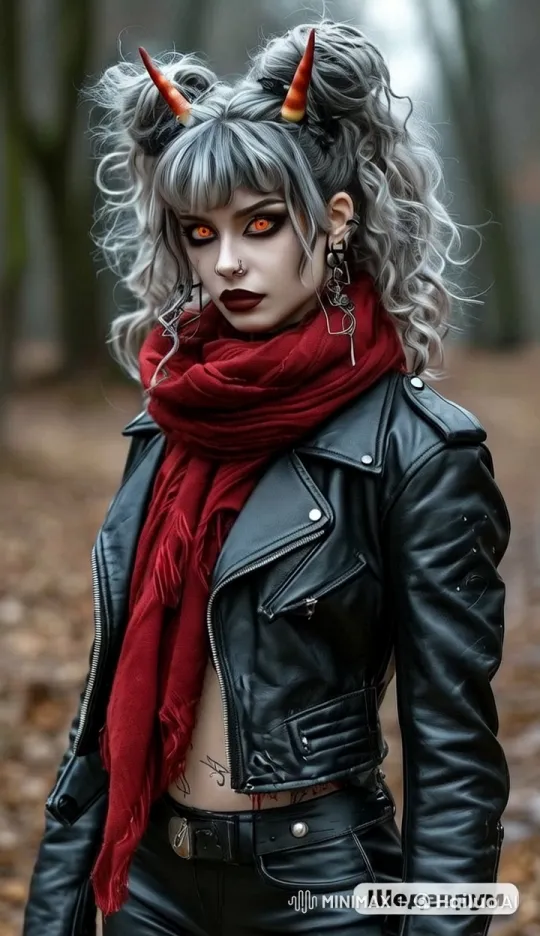 Autumnal Forest: Edgy Girl in Live2D Animation – AI Generated Video | Hailuo AI