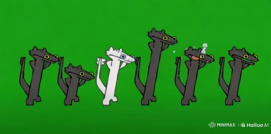 Cartoon Dragons Dance with Synchronized Whimsy – AI Generated Video | Hailuo AI