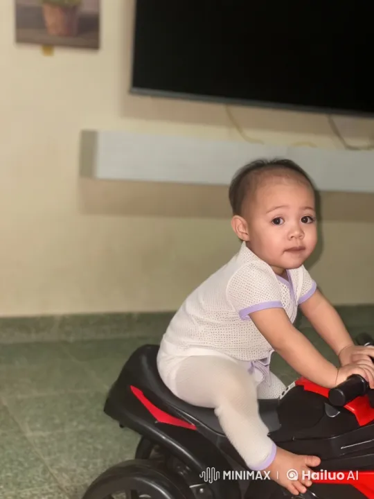 Child Performs Kung Fu on Toy Motorcycle – AI Generated Video | Hailuo AI