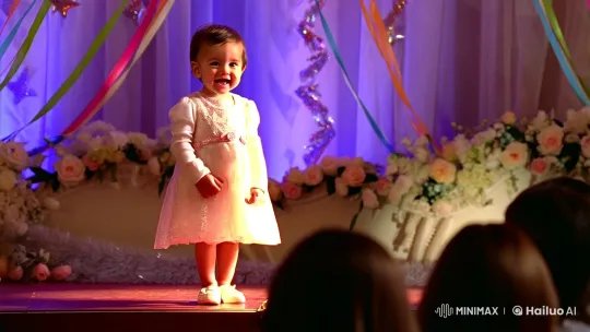Toddler Wins Prize, Parents Celebrate in Joy – AI Generated Video | Hailuo AI