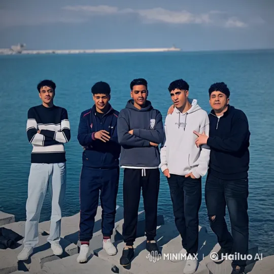 Friends' Playful Fight and Dance by the Sea – AI Generated Video | Hailuo AI