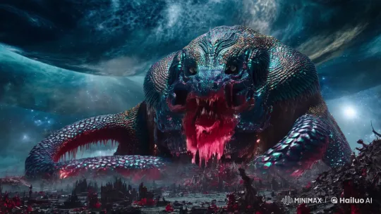 Abyssal Maw: Cosmic Terror in the Apocalyptic Expanse – AI Generated Video | Hailuo AI