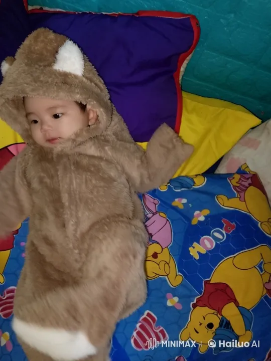 Baby in Bear Costume Performs Playful Boxing and Kungfu – AI Generated Video | Hailuo AI