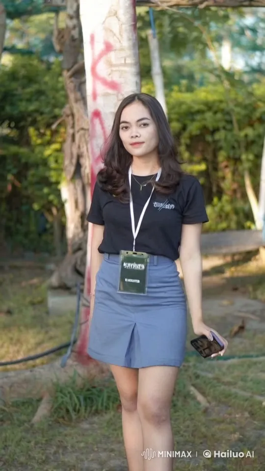 Woman Squats Outdoors, Shows Underwear Briefly – AI Generated Video | Hailuo AI