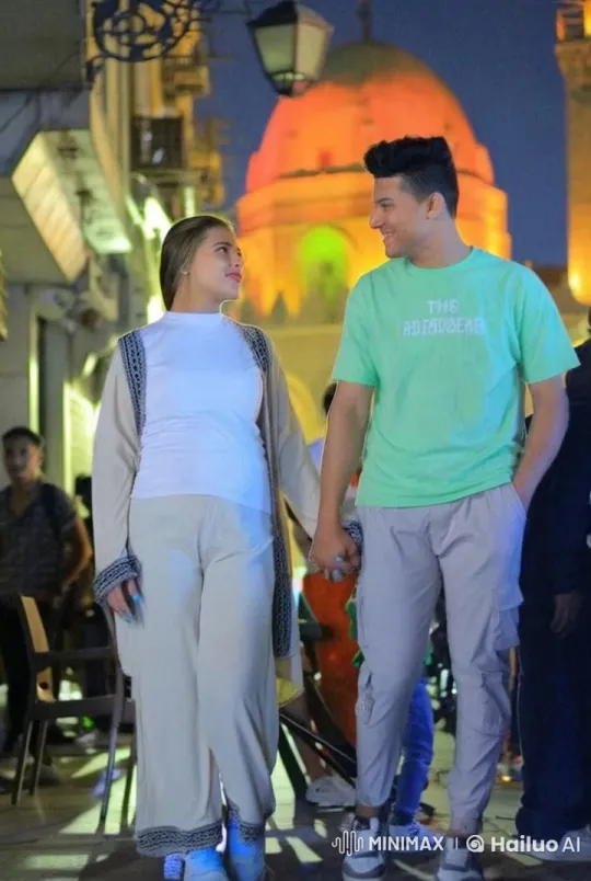 Couple Showcases Kungfu Mastery in Animated Street Scene – AI Generated Video | Hailuo AI