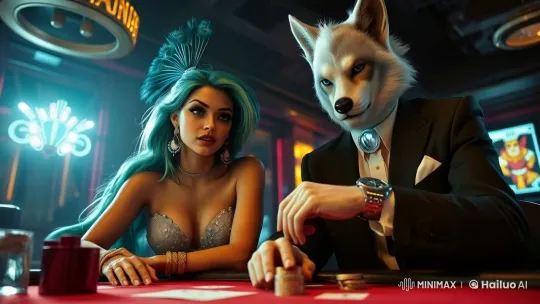 Neon Club Romance: Cozy and Intimate Nightlife Scene – AI Generated Video | Hailuo AI