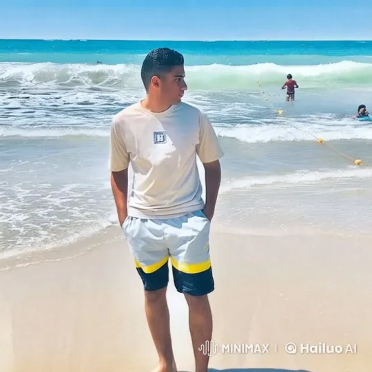 Young Man Joyfully Dancing on a Serene Beach – AI Generated Video | Hailuo AI