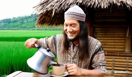 Traditional Friendship Enjoying Coffee in Nature – AI Generated Video | Hailuo AI