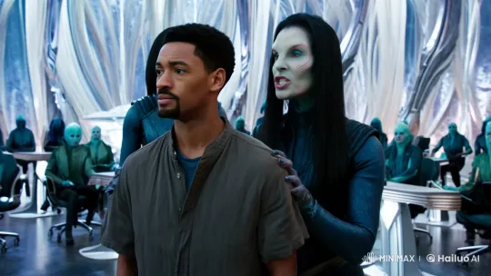 Mixed-Race Man Sentenced in Alien Council Chamber – AI Generated Video | Hailuo AI