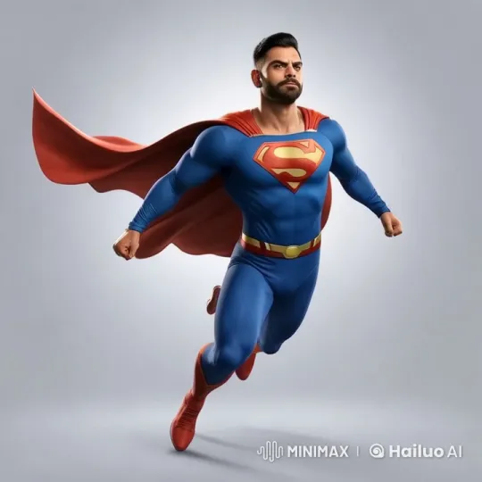 Virat Kohli's Superhero Entrance in Live2D Animation – AI Generated Video | Hailuo AI