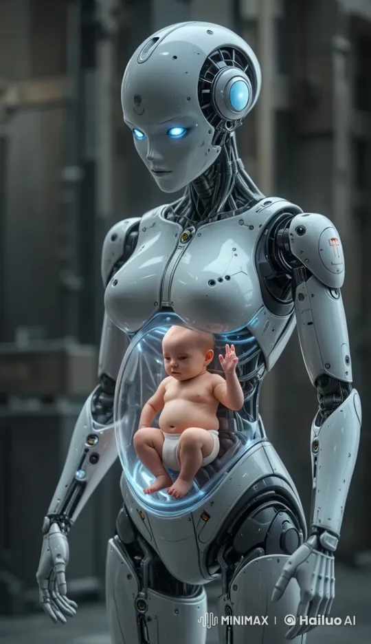 Robot and Baby Sway and Play Guitars Together – AI Generated Video | Hailuo AI