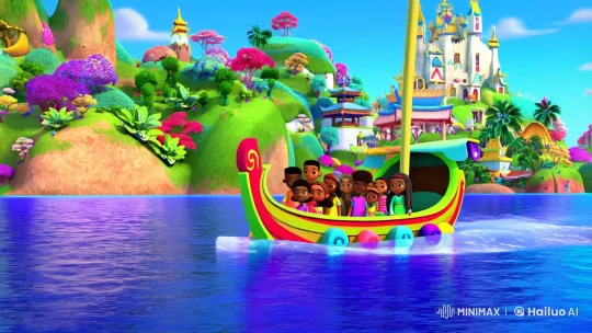 Fantasy Caribbean Voyage with Diverse Children and Jesus – AI Generated Video | Hailuo AI