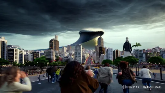 Apocalyptic Wave Engulfs Rio de Janeiro in Dramatic Detail – AI Generated Video | Hailuo AI