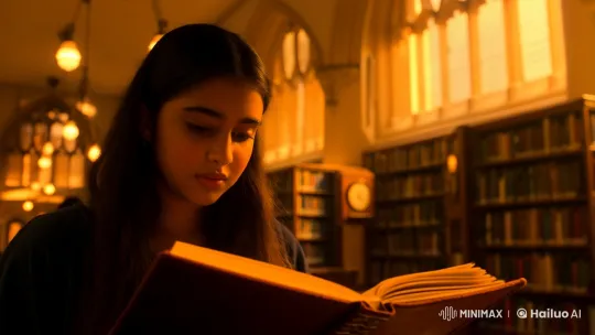 College Library Love Story: A Journey of Connection and Endurance – AI Generated Video | Hailuo AI