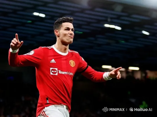 Manchester United Player Celebrates in Live2D Animation – AI Generated Video | Hailuo AI