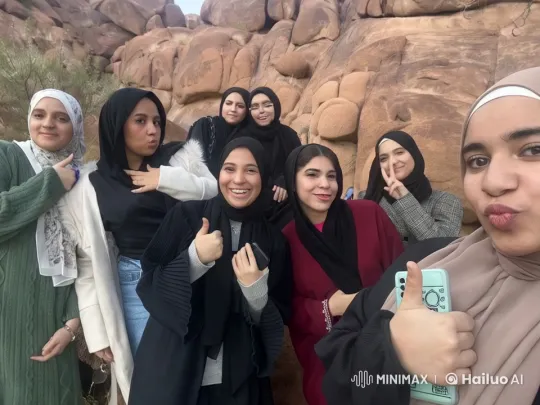 Women Engage in Playful Fight Amidst Rocky Landscape – AI Generated Video | Hailuo AI