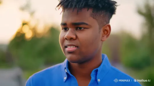 Young Man Prepares for a Romantic Kiss in a Serene Setting – AI Generated Video | Hailuo AI