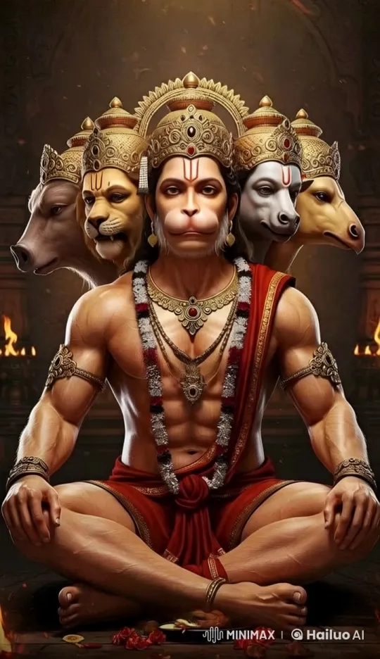 Meditative Figure in Ornate Temple Setting – AI Generated Video | Hailuo AI