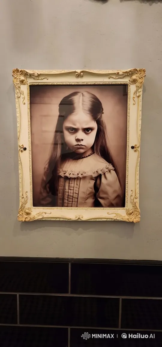 Young Girl Vanishes from Sepia Portrait Video – AI Generated Video | Hailuo AI