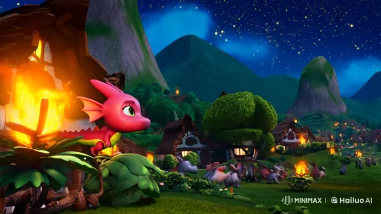 The Little Dragon's Brave Heroism – AI Generated Video | Hailuo AI