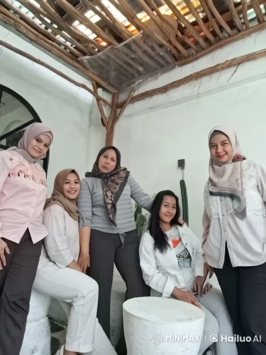 Five Hijabi Women Perform Kung Fu in Rustic Live2D Animation – AI Generated Video | Hailuo AI